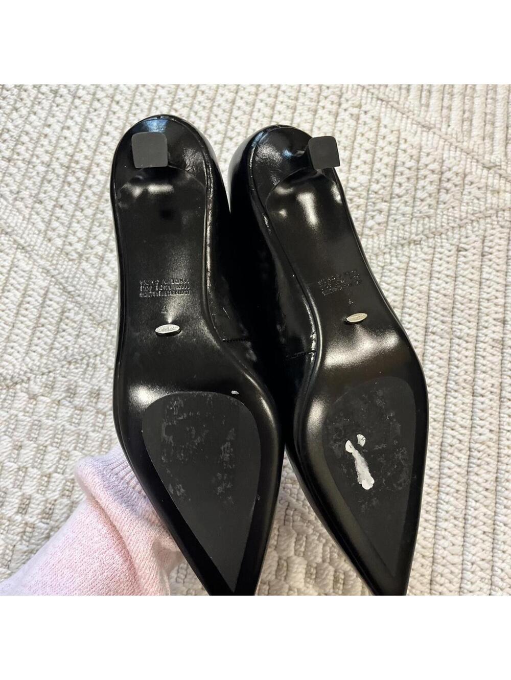 NEW: Tony Bianco Black high vamp Pointed Toe Kitten Heel Pumps. Sz7- RUN BIG! - Picture 10 of 11